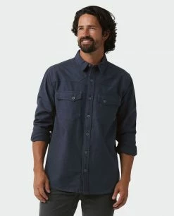 Cheap 🔥 Stio Men's Junction Midweight Flannel 👚 Shirt 🔥 -Stio Sales Shop M Junction Midweight Flannel Shirt Mountain Shadow Heather 2