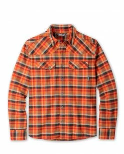 Cheap 🔥 Stio Men's Junction Midweight Flannel 👚 Shirt 🔥 -Stio Sales Shop M Junction Midweight Flannel Shirt Risk Red Plaid