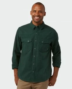 Cheap 🔥 Stio Men's Junction Midweight Flannel 👚 Shirt 🔥 -Stio Sales Shop M Junction Midweight Flannel Shirt Treeline Green 1