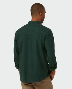 Cheap 🔥 Stio Men's Junction Midweight Flannel 👚 Shirt 🔥 -Stio Sales Shop M Junction Midweight Flannel Shirt Treeline Green 3