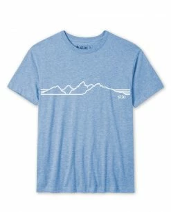 New 🌟 Stio Men's Teton Elevations Tee ✨ -Stio Sales Shop M Linear Teton Tee Blue Heather f8d1b5c7 ddb4 490b a30a 813851fde76c