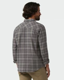 Top 10 😍 Stio Men's Miter Lightweight Flannel 👕 Shirt ✨ -Stio Sales Shop M Miter Lightweight Flannel Shirt Basalt Plaid 2