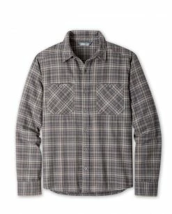 Top 10 😍 Stio Men's Miter Lightweight Flannel 👕 Shirt ✨ -Stio Sales Shop M Miter Lightweight Flannel Shirt Basalt Plaid