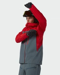 Brand new 😍 Stio Men's Objective Pro Jacket 🔔 -Stio Sales Shop M Objective Pro Jacket Risk Red Stormy Weather 4