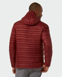 Cheap ✨ Stio Men's Pinion Down Hooded Jacket 😉 -Stio Sales Shop M Pinion Down Hooded Jacket Roasted Beet 4