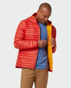 Cheap ✨ Stio Men's Pinion Down Hooded Jacket 😉 -Stio Sales Shop M Pinion Hooded Down Jacket Risk Red 6 Top