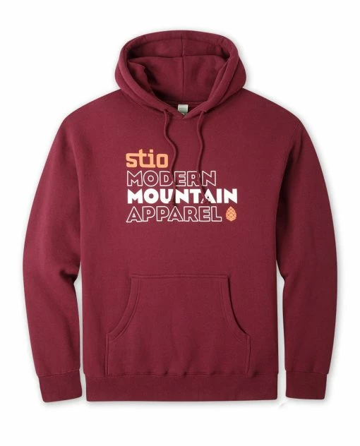 Best deal 💯 Men's Stio Stacked Hoodie 👏 -Stio Sales Shop M Private Label Stio Stacked Hoodie Maroon