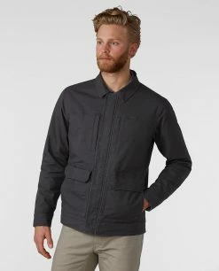 Best Sale ⌛ Stio Men's Rivet® Canvas Utility Jacket 🎁 -Stio Sales Shop M Rivet Canvas Utility Jacket Basalt 2