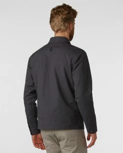 Best Sale ⌛ Stio Men's Rivet® Canvas Utility Jacket 🎁 -Stio Sales Shop M Rivet Canvas Utility Jacket Basalt 4