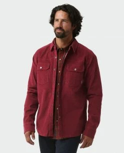 Top 10 🎁 Stio Men's Saratoga Cord 👚 Shirt 😀 -Stio Sales Shop M Saratoga Cord Shirt Roasted Beet Plaid 1