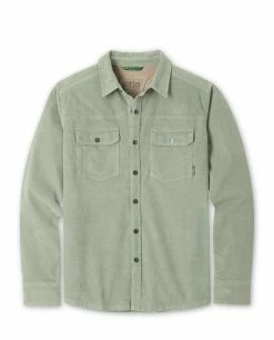 Top 10 🎁 Stio Men's Saratoga Cord 👚 Shirt 😀 -Stio Sales Shop M Saratoga Cord Shirt Sage Flats