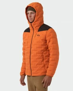 Wholesale 😀 Stio Men's Skillet Stretch Down Hooded Jacket 🔔 -Stio Sales Shop M Skillet Stretch Down Hooded Jacket Basecamp Orange 4