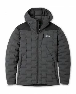 Wholesale 😀 Stio Men's Skillet Stretch Down Hooded Jacket 🔔 -Stio Sales Shop M Skillet Stretch Down Hooded Jacket Boundary Black
