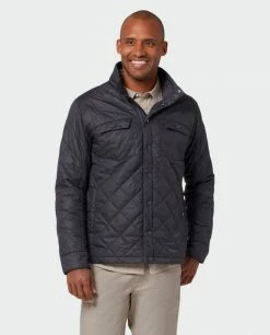 Coupon 🧨 Stio Men's Skycrest Insulated Snap 👕 Shirt ⭐ -Stio Sales Shop M Skycrest Snap Shirt Boundary Black 3 Top