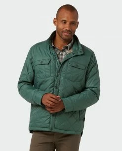 Coupon 🧨 Stio Men's Skycrest Insulated Snap 👕 Shirt ⭐ -Stio Sales Shop M Skycrest Snap Shirt Treeline Green 2