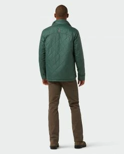 Coupon 🧨 Stio Men's Skycrest Insulated Snap 👕 Shirt ⭐ -Stio Sales Shop M Skycrest Snap Shirt Treeline Green 5
