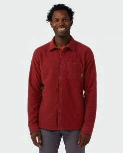 Top 10 👏 Stio Men's Thermop Fleece Snap 👕 Shirt 🎉 -Stio Sales Shop M Thermop Fleece Snap Shirt Roasted Beet 1