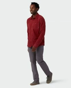 Top 10 👏 Stio Men's Thermop Fleece Snap 👕 Shirt 🎉 -Stio Sales Shop M Thermop Fleece Snap Shirt Roasted Beet 4