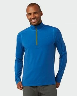 Buy ❤️ Stio Men's Tipton Tech Half Zip ⭐ -Stio Sales Shop M Tipton Tech Half Zip Alpine Lake Heather 1