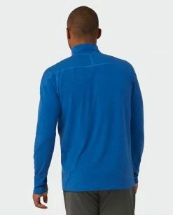 Buy ❤️ Stio Men's Tipton Tech Half Zip ⭐ -Stio Sales Shop M Tipton Tech Half Zip Alpine Lake Heather 3
