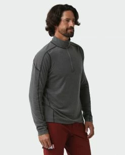 Buy ❤️ Stio Men's Tipton Tech Half Zip ⭐ -Stio Sales Shop M Tipton Tech Half Zip Boundary Black Heather 2