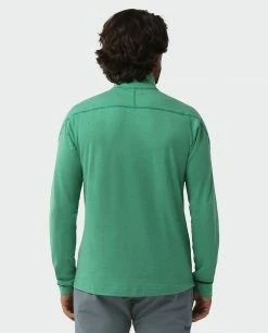 Buy ❤️ Stio Men's Tipton Tech Half Zip ⭐ -Stio Sales Shop M Tipton Tech Half Zip Greenery Heather 3