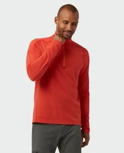 Buy ❤️ Stio Men's Tipton Tech Half Zip ⭐ -Stio Sales Shop M Tipton Tech Half Zip Risk Red 2