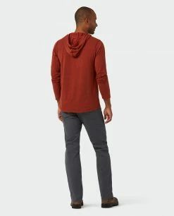 Coupon 💯 Stio Men's Tipton Tech Hooded Henley 🌟 -Stio Sales Shop M Tipton Tech Hooded Henley Roasted Beet Heather 5