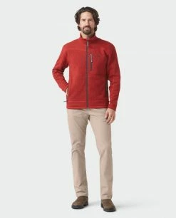 Cheap 🧨 Stio Men's Wilcox Fleece Jacket 🛒 -Stio Sales Shop M Wilcox Fleece Jacket Risk Red 1 Full