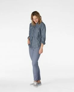 Hot Sale 👏 Stio Women's Ashton Chambray 👕 Shirt 😉 -Stio Sales Shop W Ashton Chambray Shirt Dark Chambray 3 5854c50d 11d9 489d a7f5 dfc724a89ddd