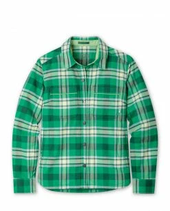 New 🥰 Stio Women's Buckhorn Insulated Snap 👚 Shirt 🎁 -Stio Sales Shop W Buckhorn Insulated Snap Shirt Herbage Plaid