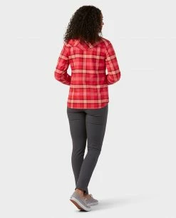 New 🥰 Stio Women's Buckhorn Insulated Snap 👚 Shirt 🎁 -Stio Sales Shop W Buckhorn Insulated Snap Shirt Risk Red Plaid 6
