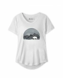 Coupon 😀 Stio Women's Buffalo Sunrise Tee 💯 -Stio Sales Shop W Buffalo Sunrise Tee White S20