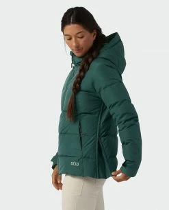 Best deal ⭐ Stio Women's Colter INFINIUM™ Down Jacket 🎉 -Stio Sales Shop W Colter Infinium Down Jacket Treeline Green 2