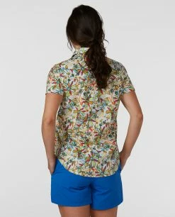 Promo 🧨 Stio Women's Curtis Camp 👚 Shirt SS 🛒 -Stio Sales Shop W Curtis Camp Shirt SS Sunbeam Wildflower Print 2