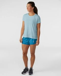 New 🛒 Stio Women's Divide Shift 👕 Shirt SS ⌛ -Stio Sales Shop W Divide Shift Shirt SS Misty Cloud 3