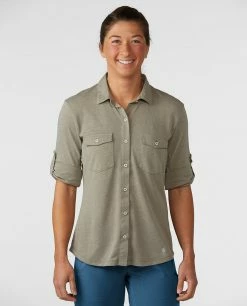 Deals 😍 Stio Women's Divide 👚 Shirt 🛒 -Stio Sales Shop W Divide Shirt Trout Time 1