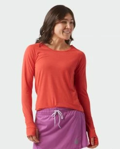 New ⭐ Stio Women's Divide Tee LS ✔️ -Stio Sales Shop W Divide Tech Tee LS Azalea Bloom 3 Top