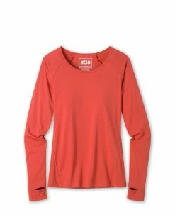 New ⭐ Stio Women's Divide Tee LS ✔️ -Stio Sales Shop W Divide Tech Tee LS Azalea Bloom Heather
