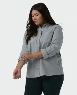Top 10 ⭐ Stio Women's Dovetail Lightweight Flannel 👚 Shirt ⭐ -Stio Sales Shop W Dovetail Flannel Shirt Moon Dust Alt 2