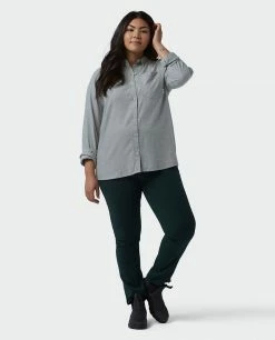 Top 10 ⭐ Stio Women's Dovetail Lightweight Flannel 👚 Shirt ⭐ -Stio Sales Shop W Dovetail Flannel Shirt Moon Dust Alt 4