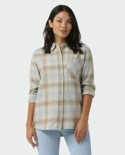Top 10 ⭐ Stio Women's Dovetail Lightweight Flannel 👚 Shirt ⭐ -Stio Sales Shop W Dovetail Lightweight Flannel Shirt Bone White Plaid 1