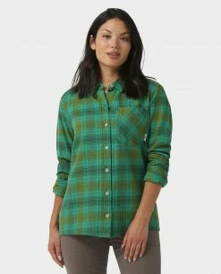 Top 10 ⭐ Stio Women's Dovetail Lightweight Flannel 👚 Shirt ⭐ -Stio Sales Shop W Dovetail Lightweight Flannel Shirt Greenery Plaid 1
