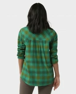 Top 10 ⭐ Stio Women's Dovetail Lightweight Flannel 👚 Shirt ⭐ -Stio Sales Shop W Dovetail Lightweight Flannel Shirt Greenery Plaid 3