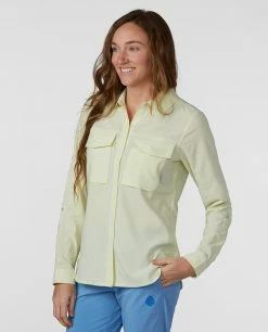 Flash Sale 🎁 Stio Women's Eddy Guide 👕 Shirt LS 🤩 -Stio Sales Shop W Eddy Guide Shirt Honey Dew 1