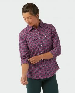 New ⭐ Stio Women's Eddy 👕 Shirt LS 🤩 -Stio Sales Shop W Eddy Shirt LS Backyard Berry Plaid 2 0cb1e020 ffad 4c61 b0e0 d652504437a3