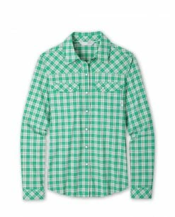 New ⭐ Stio Women's Eddy 👕 Shirt LS 🤩 -Stio Sales Shop W Eddy Shirt LS Greenery Plaid a9bc0794 b858 409b b4ac a83bb90ba53b