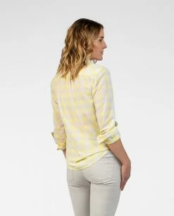 Best Pirce 😀 Stio Women's Emery 👚 Shirt LS 🎁 -Stio Sales Shop W Emery Shirt LS Lemonade Check 5