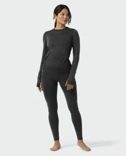 Outlet ✨ Stio Women's Basis® Seamless Tech Crew 🧨 -Stio Sales Shop W Full Range Seamless Crew Boundary Black Heather 4