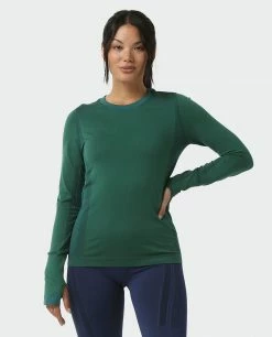 Outlet ✨ Stio Women's Basis® Seamless Tech Crew 🧨 -Stio Sales Shop W Full Range Seamless Crew Thicket Heather 1